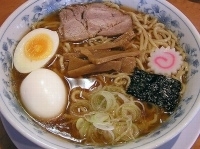 「中華そば（ゆで玉子トッピング）」@東池袋大勝軒いちぶんの写真