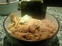 「脂そば+チャーシュー」@元祖脂そば 背脂醤油 のあの写真