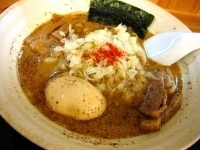 「らーめん￥750+味玉￥100」@つけめん・らあめん 福は内の写真