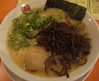 「こってり長浜とんこつラーメン+きくらげ」@博多餃子房 長浜食堂の写真