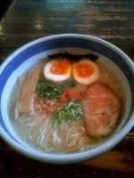 「煮玉子塩本鰹らー麺870円」@九段 斑鳩の写真