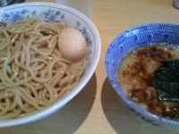 「つけ麺+味玉（900円）」@くり山の写真