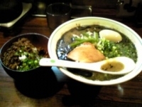 「らぁ〜めん 650円 +  味玉 100円 + 替え玉 100円」@らぁ〜めん ぶぃスリーの写真