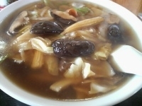 「きのこ山らぁめん（あん）「750円」」@きのこ山ラーメンの写真