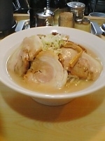 「野菜らーめん700円+半チャーハン400円+チャーシュー4枚16」@長州ラーメン 万龍軒 富士見店の写真