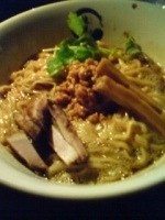 「釜玉油そば」@らーめん愉悦処 鏡花の写真