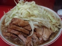 「大 豚入り（ヤサイニンニク）」@ラーメン二郎 小岩店の写真
