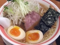 「ねぎそば（煮玉子トッピング）」@ちばき屋 ARIO亀有店の写真