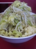 「小ラーメン ヤサイ+にんにく」@ラーメン二郎 ひばりヶ丘駅前店の写真