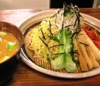 「軍鶏キムチ胡麻つけめん 900円」@軍鶏家の写真