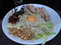 「大豚W（850円）+汁なし（80円）+ニラキムチ（80円）」@ラーメン二郎 横浜関内店の写真