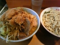 「「小つけ麺和風BBにんにく野菜脂」」@ラーメン二郎 八王子野猿街道店2の写真