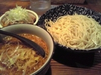 「味噌つけ麺あつもり（800円）豚辛めし（150円）」@中華ソバ 櫻坂の写真