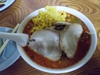 「地獄ラーメン+チャーシュー+コーン」@ラーメン 昭龍の写真