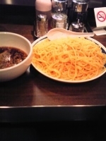 「つけ麺（醤油）中盛り」@元祖大王SL 海浜幕張店の写真