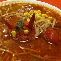 「辛味噌MAXハバネロ￥735+唐がらし麺￥105」@ラーメンショップ 時計台の写真