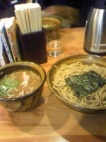 「味玉肉入りつけ麺特盛りあつもり」@麺屋 えん寺の写真