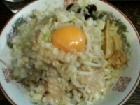 「油めん（タマネギマシ）800円」@らーめん るどるふの写真