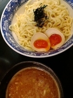 「大盛半熟味玉つけめん」@明山の写真