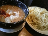 「特我流つけそば大盛り野菜有り」@麺 池谷精肉店の写真