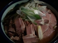 「豚そば・大盛・味濃い目」@光そばの写真