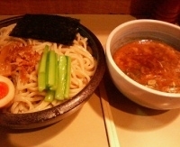 「つけ麺700円（大盛無料中&ちから麺）」@オリきんの写真