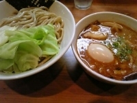 「濃厚海老味噌つけ麺 味玉+肉+めんま」@らーめん・つけめん いつ樹の写真