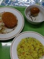 「素ラーメン+麺定食+味玉」@東京大学 中央食堂の写真