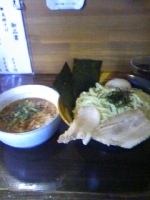 「豚骨魚介つけめん大盛り得トッピング」@麺屋 八頭龍 戸田店の写真