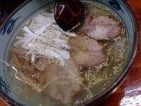 「黒米ラーメン」@喜多方ラーメン 圭水の写真