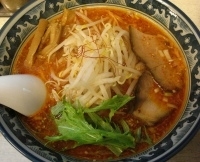 「辛味噌ラーメン+ぎょうざ+ライス（小）」@ラーメン創房 無限庵の写真