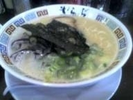 「元祖白柳 650円也+ランチA 100円也」@九州大牟田ラーメン きらら 新橋店の写真