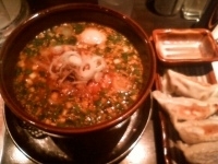 「★期間限定☆ 酸辣ニラ光麺 780円 + 餃子」@光麺 高田馬場店の写真