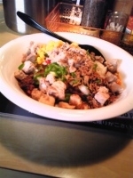 「ピザそばツナ&コーンサイズS+キューブポーク」@ajitoの写真