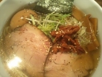 「梅らぁ～めん+味玉（730円+100円）」@龍江の写真