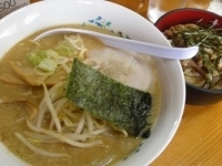 「みそらーめん650円チャーシュー丼350円」@らーめん 麺竜の写真