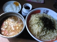 「つけ麺（あつもり）中盛り￥750円+￥100円」@麺屋一徹旭の写真