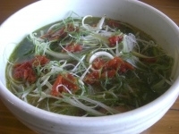 「葱塩そば 那須の白美人ねぎと青じそ編 800円」@ラーメン厨房つきまるの写真