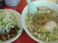 「ラーメン+小純レバ丼セット 1,000円」@菜苑の写真