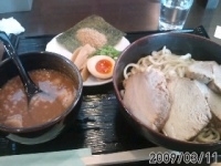 「つけめん「あつもり 並」（680円）+チャーシュー（300円）」@麺屋 六弦の写真