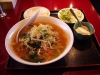 「味噌麺（ラーメンセット）」@中国東北家郷料理 永利 豊洲駅前店の写真