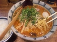 「辛味噌野菜ラーメン+味玉 880円+100円=980円」@きなり屋の写真