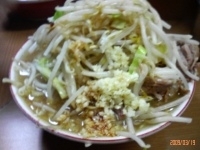 「ラーメン 脂抜き 野菜増し増し ニンニク」@ラーメン二郎 高田馬場店の写真