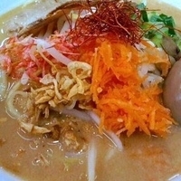 「味噌とんこつ+味玉（クーポン） 700円」@横浜らーめん夢家の写真