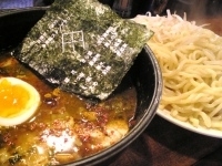「のらぼうカレーつけそば（900円）【期間限定】」@麺 池谷精肉店の写真