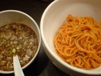 「辛口つけめん（+大盛り、+味玉）830円+110円+100円=1」@東神田ら〜めんの写真