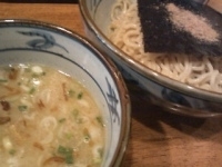 「濃厚鶏白湯つけ麺（特製丸太麺）750円」@麺酒場屋台麺家とみ 千葉富士見店の写真