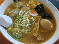 「ワンタンメン￥780+極上半熟玉子￥160」@自然派ラーメン 花の季の写真