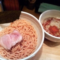 「辛いつけ麺 Oh! ボーラ￥800（250g）+大盛り￥100（」@○心厨房の写真