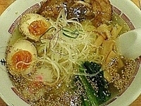 「霧島豚きびスペシャル（塩）（980円）・大盛り（100円）」@支那そば きび ラーメン国技館店の写真